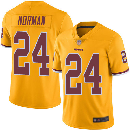 Washington Redskins Limited Gold Men Josh Norman Jersey NFL Football 24 Rush Vapor Untouchable